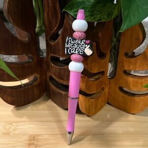Sassy Beaded Pen 💁‍♀️ Handmade with Attitude + Bonus Refill